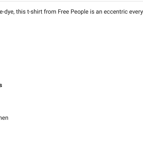 NWT Free People Tie Dye T-Shirt - Picture 6 of 6